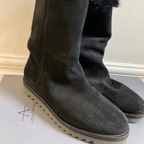 Aquatalia suede winter boots, size 8.5 - Picture 1 of 11